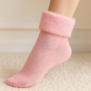 Calzini Coccola con Bordo in Pelliccia – Morbidi, Caldi e Chic | La Strega di Biancaneve