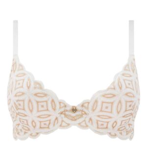 Reggiseno Balconcino Ricamato Avorio Nude | Elegante & Sostenitivo
