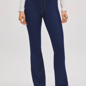 Jeggings a Zampa Vita Alta Elasticizzati