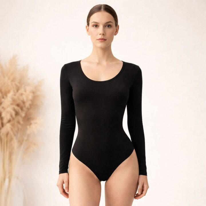 Body Donna in Cotone Elasticizzato