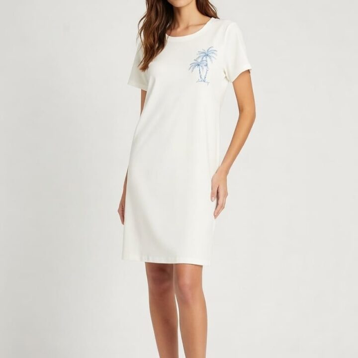 Camicia da Notte Donna in Cotone Morbido | Fresca e Traspirante
