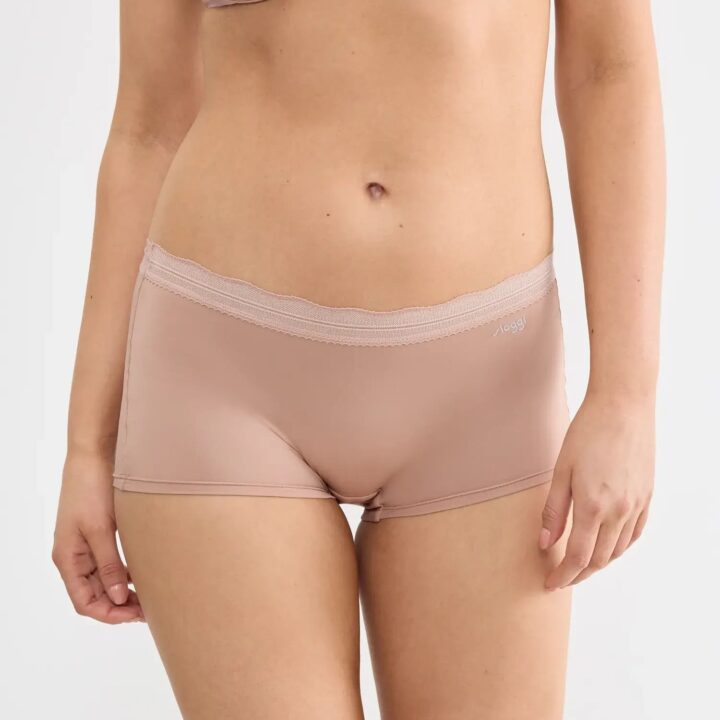 Short donna in microfibra riciclata con pizzo – Confezione da 2