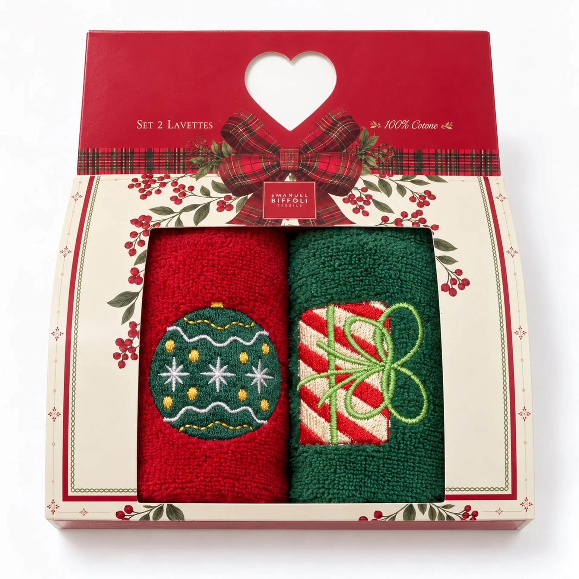 Set 2 lavette in cotone 30 × 30 cm – Idea regalo - immagine 5